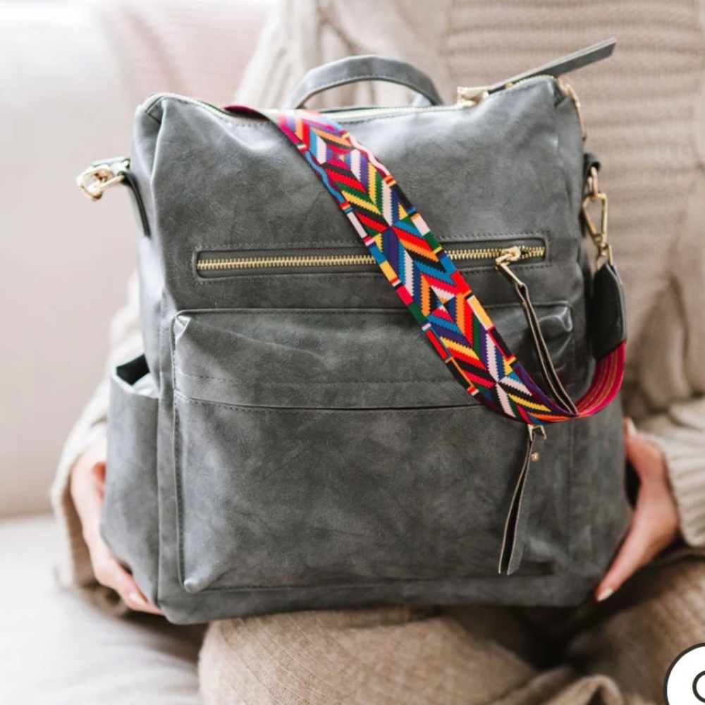 Modern and Chic Brielle Convertible Bag - Gray